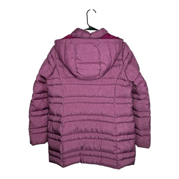 Lands End Plum Down Winter Puffer Coat Small - Picture 4 of 6